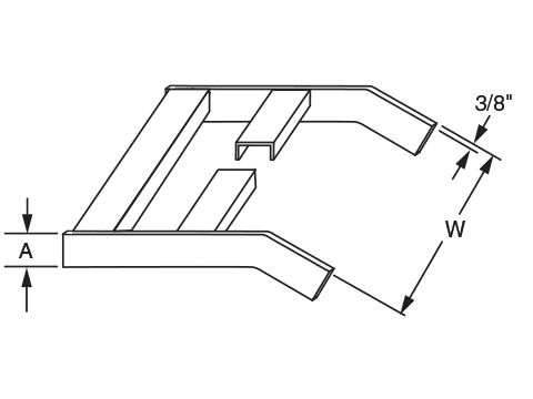 30° Drop Off Channel Type Cable Rack