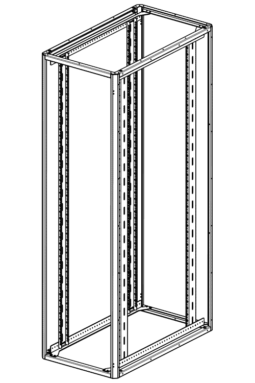 Welded Steel 4-postServer Frame 