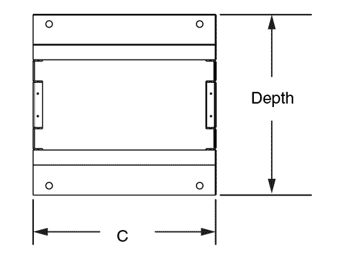 Welded Steel 4-post Server Frame 