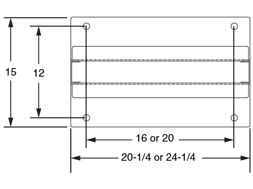 Data Rack Footprint