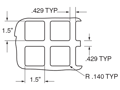 side panel hole pattern